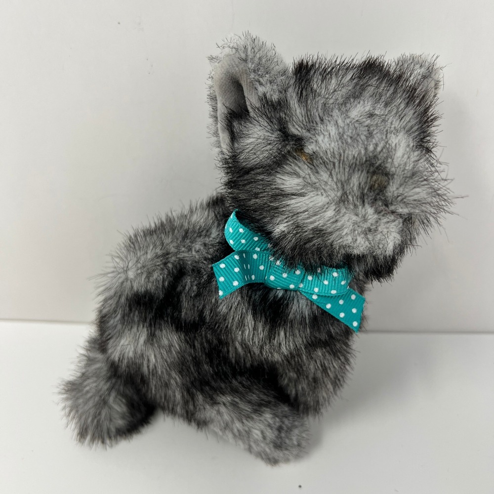 Gund Tabby Cat Kitty Plush Toy Gray Black 6" Stuffed Animal Toy